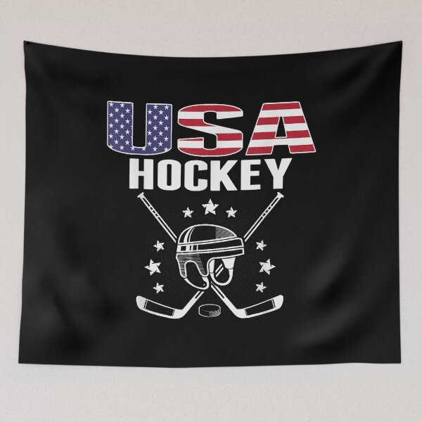 Item preview, USA Hockey American Flag Championship Design designed and sold by WoodrowCaldwell.