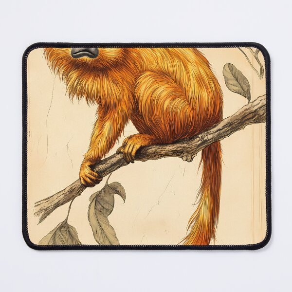 Item preview, Mico-Leão-Dourado — Ilustração Científica Vintage | Atlantic Forest designed and sold by AtlanticForest.