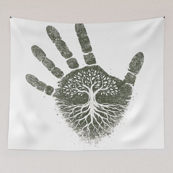 Item preview, Tree of Life Handprint - Vintage Nature Symbol designed and sold by BestDetailer.