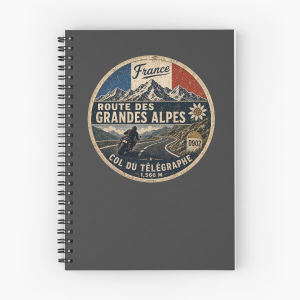 Item preview, Col du Télégraphe, France Route des Grandes Alpes Motorcycle TShirt & Sticker 05 designed and sold by OuterShellUK.