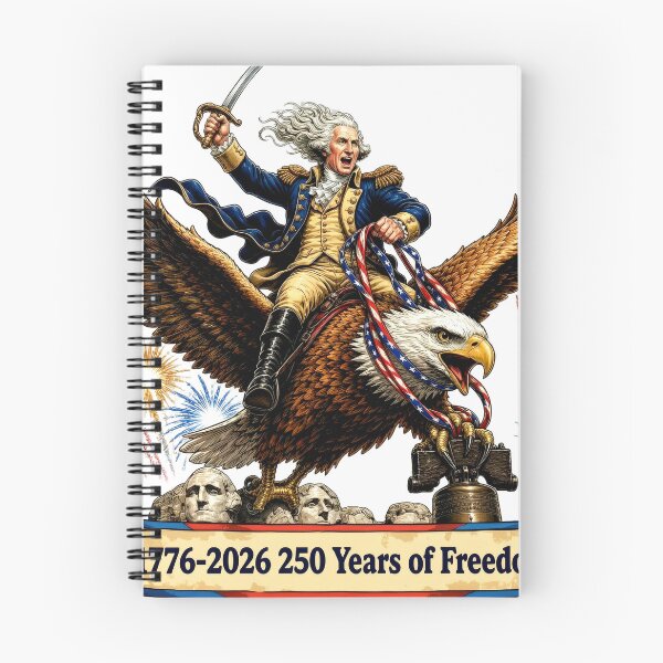 Item preview, George Washington Eagle Rider 4th of July  designed and sold by Zara Art House.