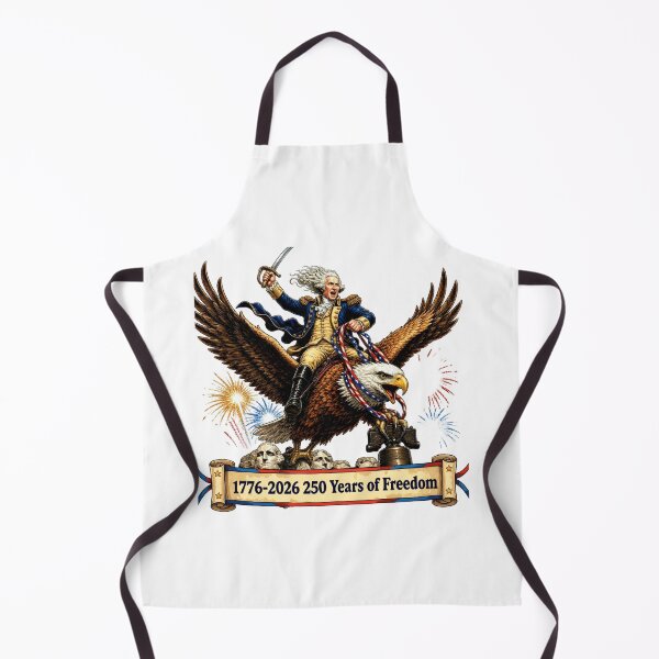 Item preview, George Washington Eagle Rider 4th of July designed and sold by Zara Art House.
