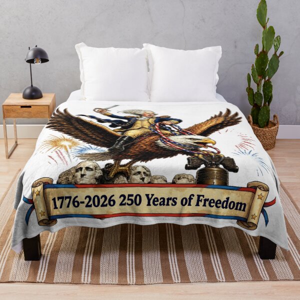 Item preview, George Washington Eagle Rider 4th of July designed and sold by Zara Art House.