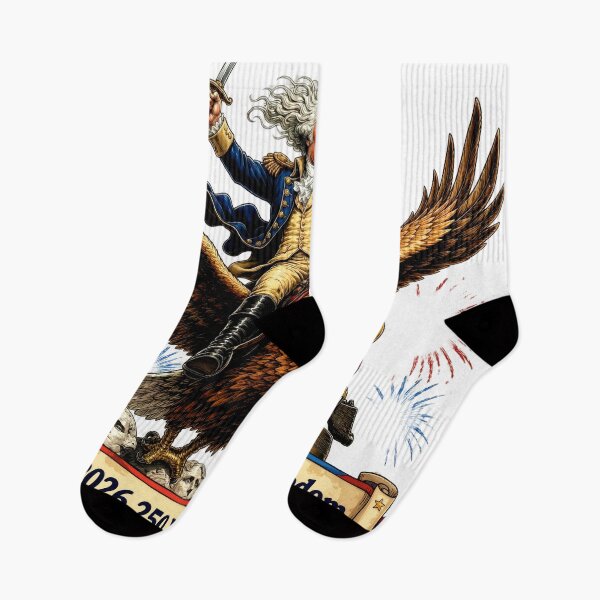 Item preview, George Washington Eagle Rider 4th of July  designed and sold by Zara Art House.