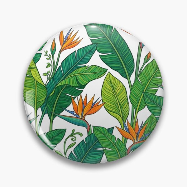 Item preview, Bird of Paradise Tropical Floral Pattern designed and sold by Owcomm.