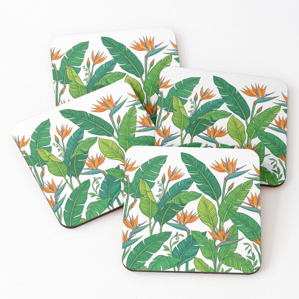 Item preview, Bird of Paradise Tropical Floral Pattern designed and sold by Owcomm.