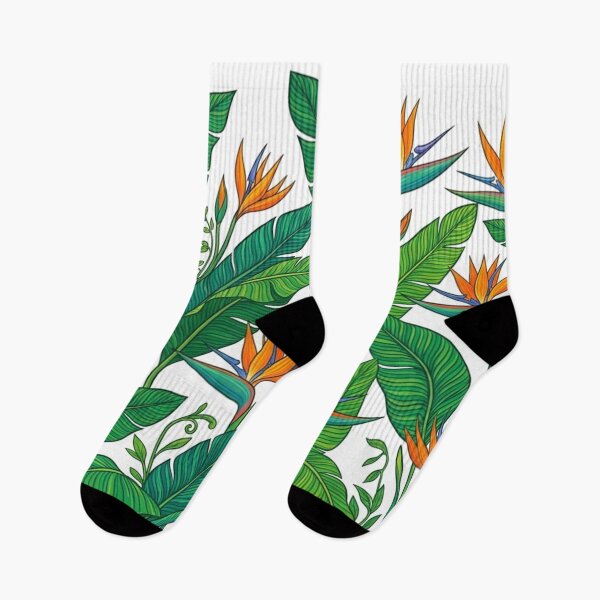 Item preview, Bird of Paradise Tropical Floral Pattern designed and sold by Owcomm.