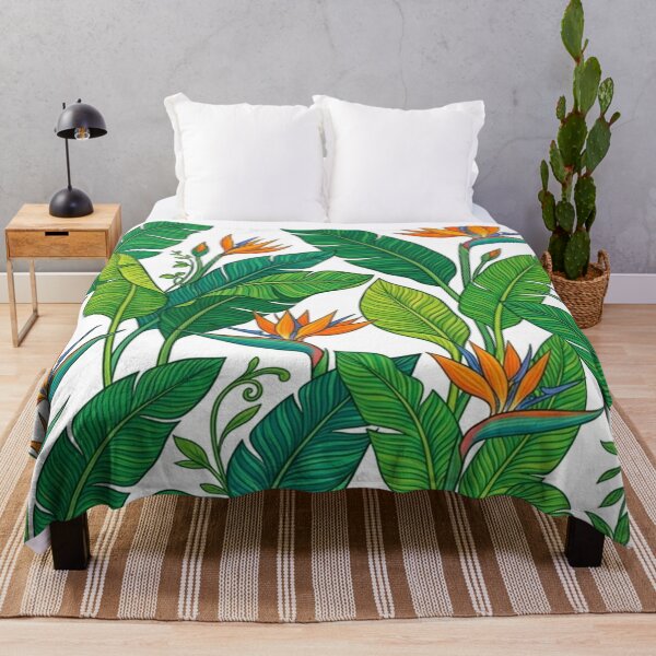 Item preview, Bird of Paradise Tropical Floral Pattern designed and sold by Owcomm.