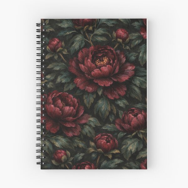 Item preview, Dark Moody Romantic Peony Floral Pattern designed and sold by Owcomm.