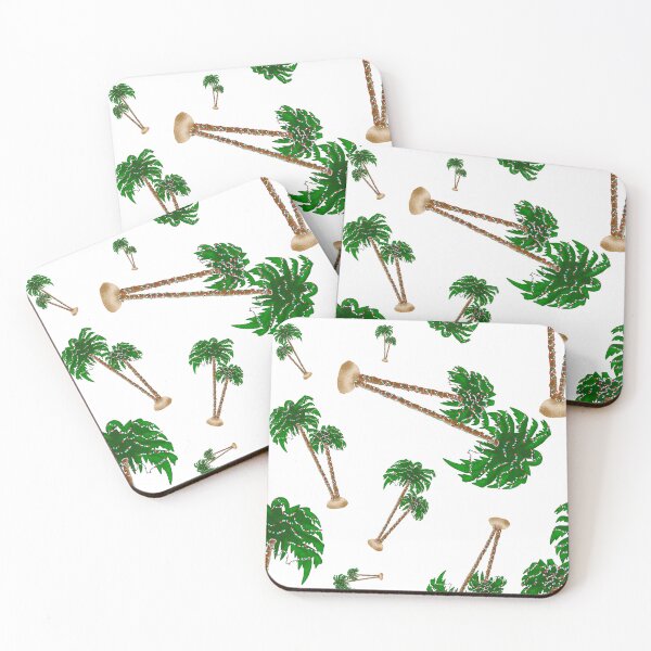 Item preview, Palm Trees Christmas Lights Design Part of Coastal Christmas Collection in Pink, Blue and Sand designed and sold by PD-Coastal.