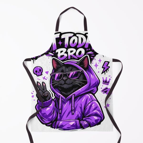 Item preview, Not Today Bro Black Cat Meme Sticker designed and sold by DealHunterx.