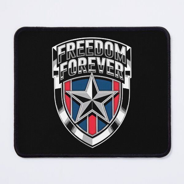Item preview, Freedom Forever Patriotic Star Shield Emblem designed and sold by OldGloryForge.