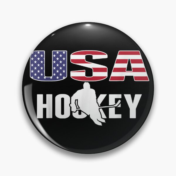 Item preview, USA Hockey American Flag Ice Hockey Fan Design designed and sold by WoodrowCaldwell.