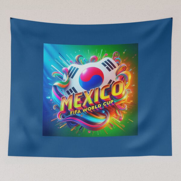 Item preview, Mexico FIFA World Cup With Korean Flag Bright 3D  designed and sold by PaintMeWorld.