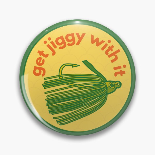 Item preview, Get Jiggy With It | Retro Funny Fishing Lure Sticker designed and sold by kpvart.