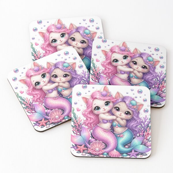 Item preview, Mermaid Cat Sisters designed and sold by Mysthor-Designs.