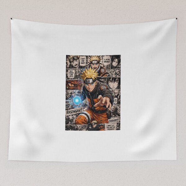 Item preview, Anime Ninja Montage | Action Manga Panel Graphic designed and sold by BHOWMIK STORE.