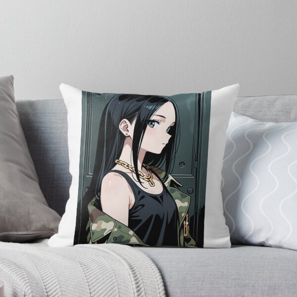 Item preview, Fashion - Woman in Camouflage Camo Jacket Tank Top Gold Chain Anime designed and sold by AnimeShin.