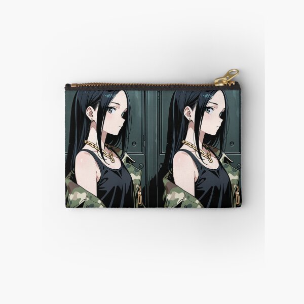 Item preview, Fashion - Woman in Camouflage Camo Jacket Tank Top Gold Chain Anime designed and sold by AnimeShin.