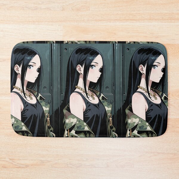 Item preview, Fashion - Woman in Camouflage Camo Jacket Tank Top Gold Chain Anime designed and sold by AnimeShin.