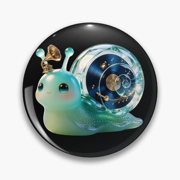 Item preview, Emerald Snail - Retro Galaxy Vinyl: The Magical Spiral Record designed and sold by ABYSSLAB.
