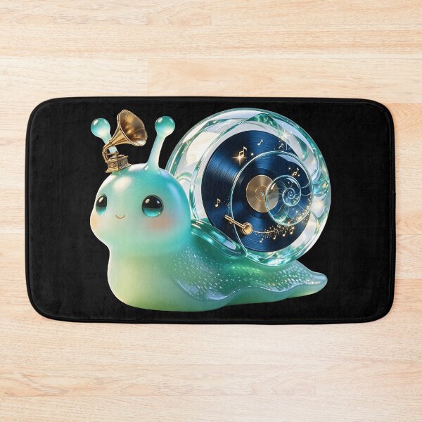 Item preview, Emerald Snail - Retro Galaxy Vinyl: The Magical Spiral Record designed and sold by ABYSSLAB.