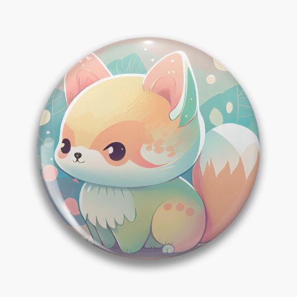 Item preview, Cute adorable kawaii fox. Greeting cartoon doodle designed and sold by anytka.