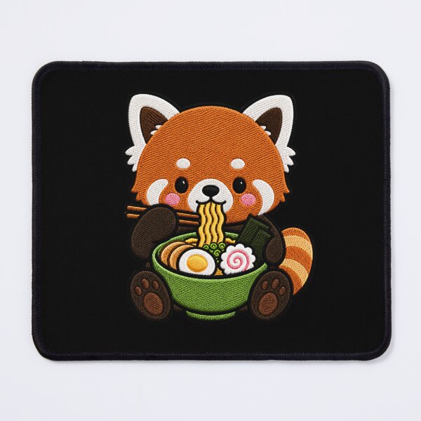 Item preview, Kawaii Red Panda with Ramen designed and sold by ColorSplash123.