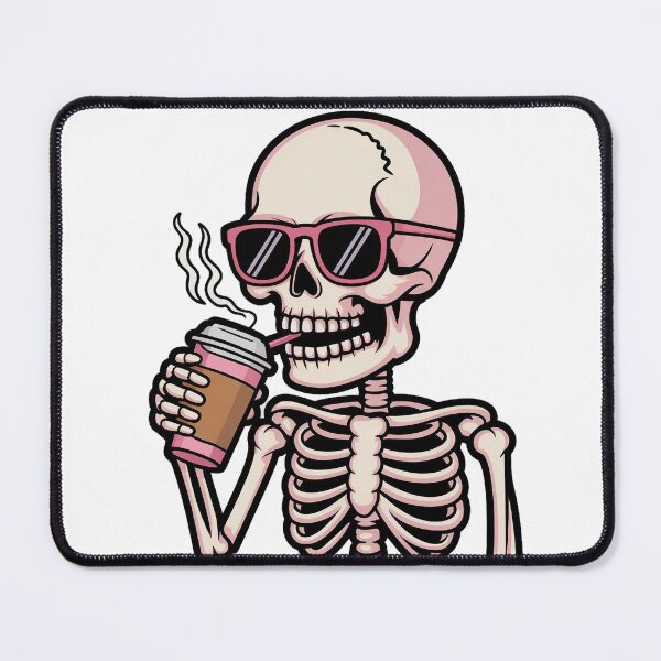 Item preview, Cool Skeleton Drinking Iced Coffee designed and sold by Thompika.