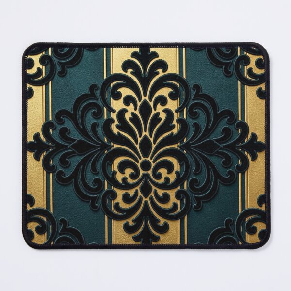 Item preview, Striped Teal Damask designed and sold by DesignsByPrnces.