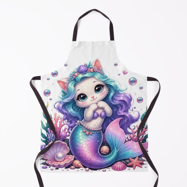 Item preview, Copy of Cute Mermaid Cat Kawaii Fantasy designed and sold by Mysthor-Designs.