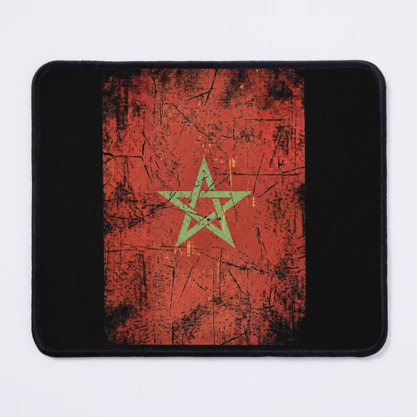 Item preview, Vintage Morocco Flag Distressed Moroccan Pride Patriotic Shirt designed and sold by ArcaneArtistry.