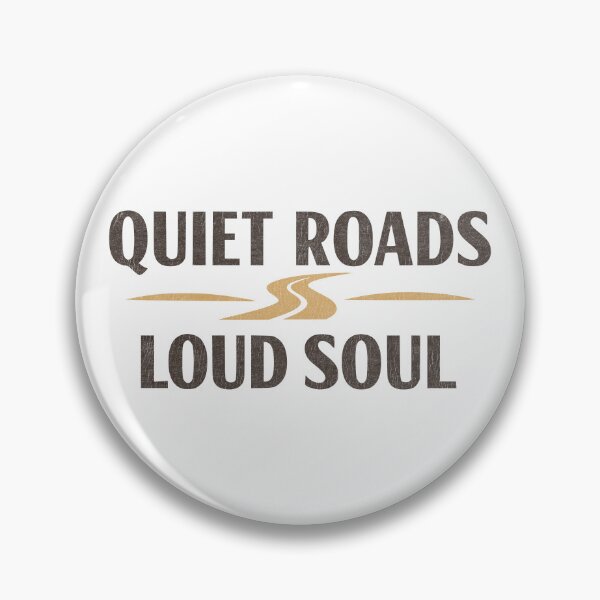 Item preview, Quiet Roads Loud Soul Vintage 70s Espresso Brown Typography designed and sold by MavtM.