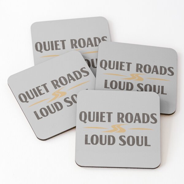 Item preview, Quiet Roads Loud Soul Vintage 70s Espresso Brown Typography designed and sold by MavtM.