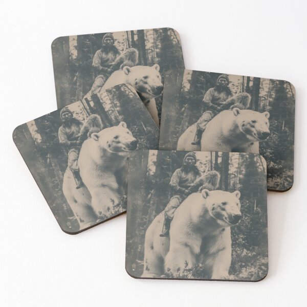 Item preview, Polar Bear Rider Vintage Arctic Fantasy Art designed and sold by GSizzle1.