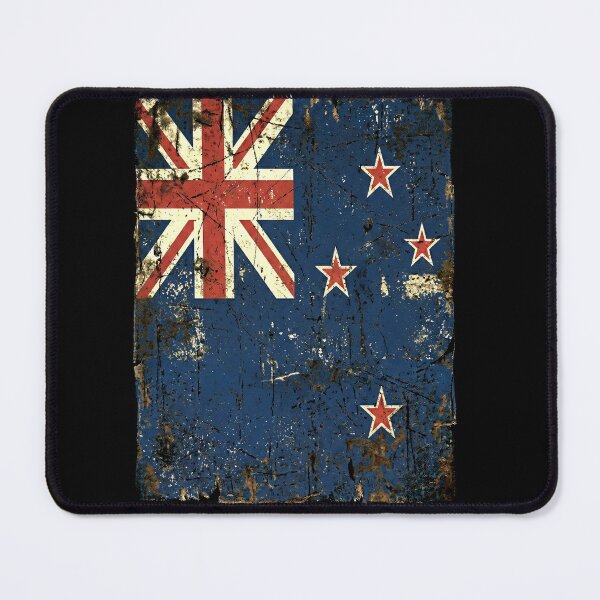 Item preview, Vintage New Zealand Flag Distressed Kiwi Pride Patriotic Shirt designed and sold by ArcaneArtistry.