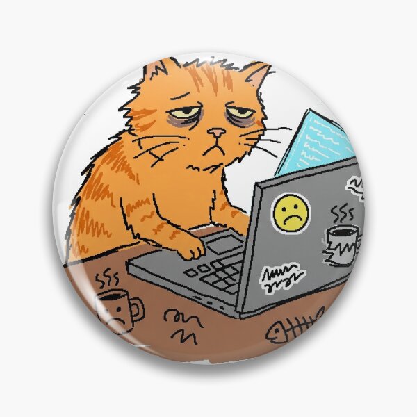 Item preview, Tired Cat Working On My Dreams designed and sold by UrbanVoid Studio.