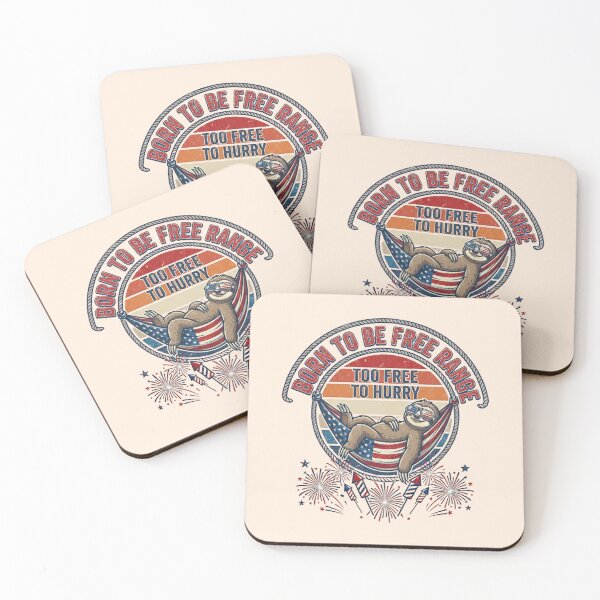 Item preview, Funny Patriotic Sloth July 4th Retro Vintage Independence Day Animal Lover Gift designed and sold by Im-Ara.