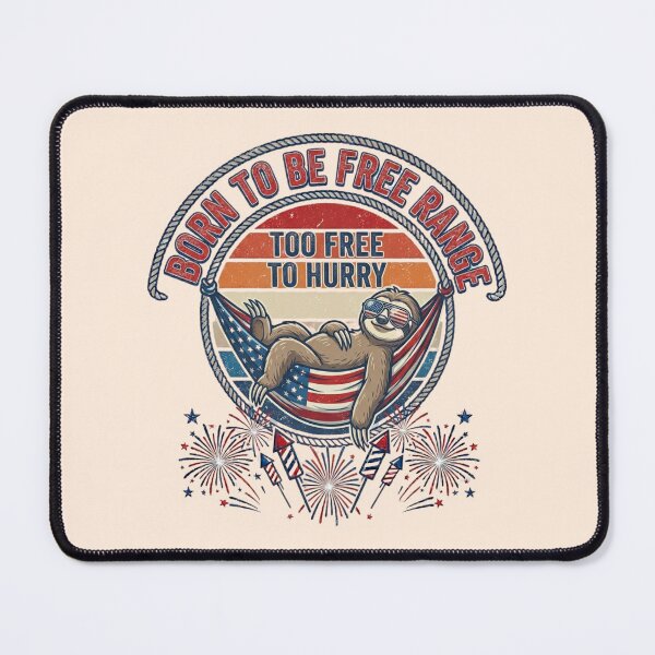Item preview, Funny Patriotic Sloth July 4th Retro Vintage Independence Day Animal Lover Gift designed and sold by Im-Ara.