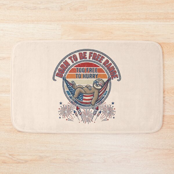Item preview, Funny Patriotic Sloth July 4th Retro Vintage Independence Day Animal Lover Gift designed and sold by Im-Ara.