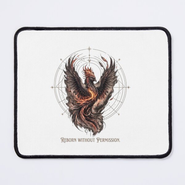 Item preview, Reborn From Ashes — Phoenix Gothic Print designed and sold by SipWithStyleArt.