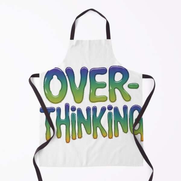 Item preview, Overthinking Liquid Metal Typography designed and sold by Thompika.
