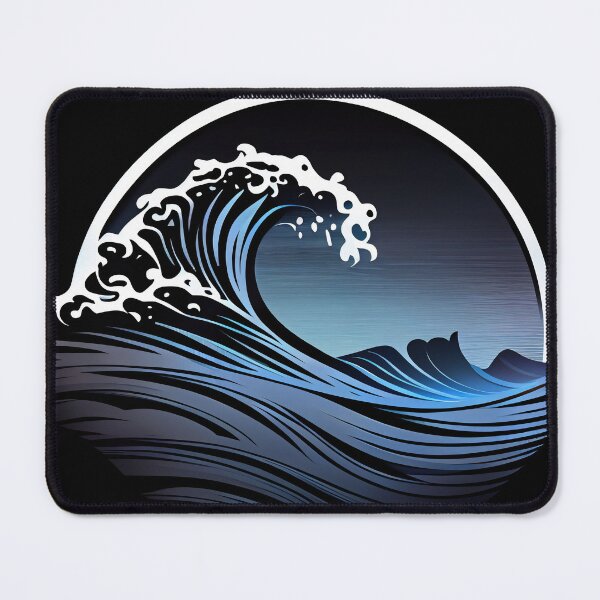 Item preview, A minimalistic logo of lines featuring the silhouette of an ocean or sea waves, simple shapes and lines. Emblema for any brand company designed and sold by anytka.