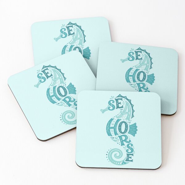 Item preview, Seahorse – Groovy Coastal Word Design designed and sold by Sea Gem.