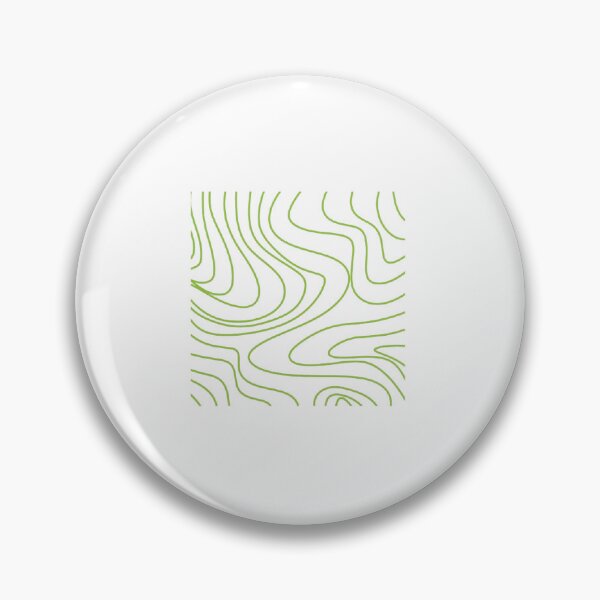Item preview, Green Topographic Map – Minimalist Nature Line Art Print designed and sold by Quiethorizonlab.