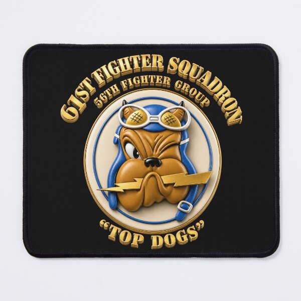 Item preview, 61st Fighter Squadron - 56th Fighter Group - 3D - Gold texts - V1 designed and sold by Military Insignia Products.
