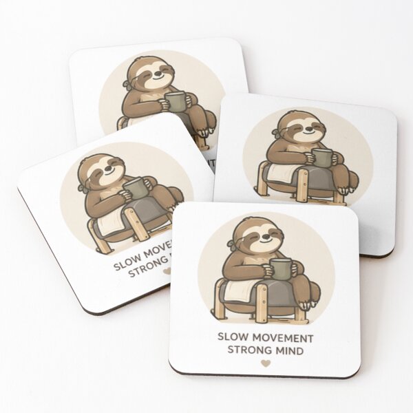 Item preview, Slow Movement Strong Mind | Funny Sloth Pilates Lifestyle Gift designed and sold by rafaorlando.