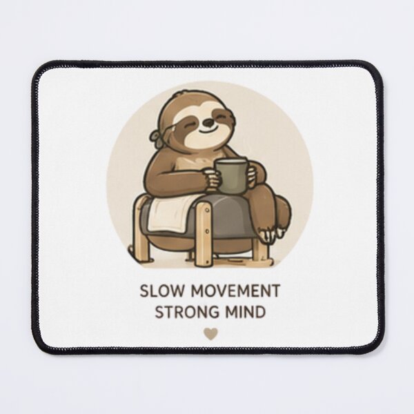 Item preview, Slow Movement Strong Mind | Funny Sloth Pilates Lifestyle Gift designed and sold by rafaorlando.