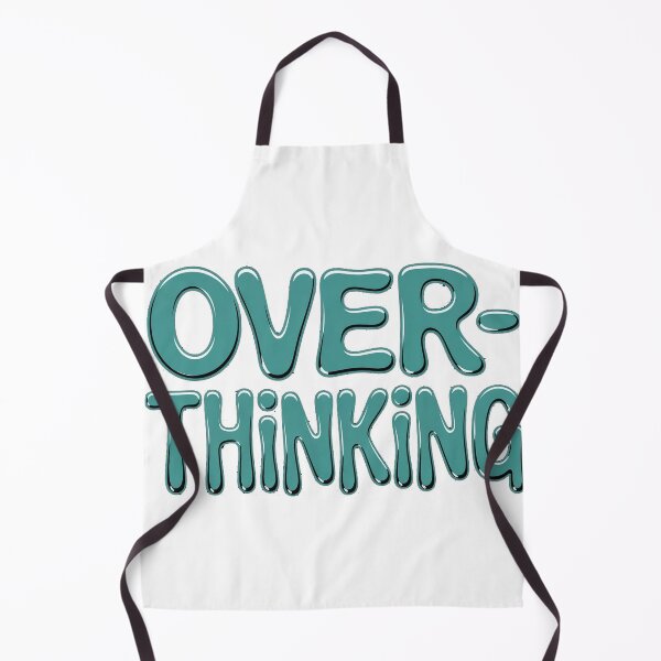 Item preview, Overthinking Liquid Metal Typography designed and sold by Thompika.