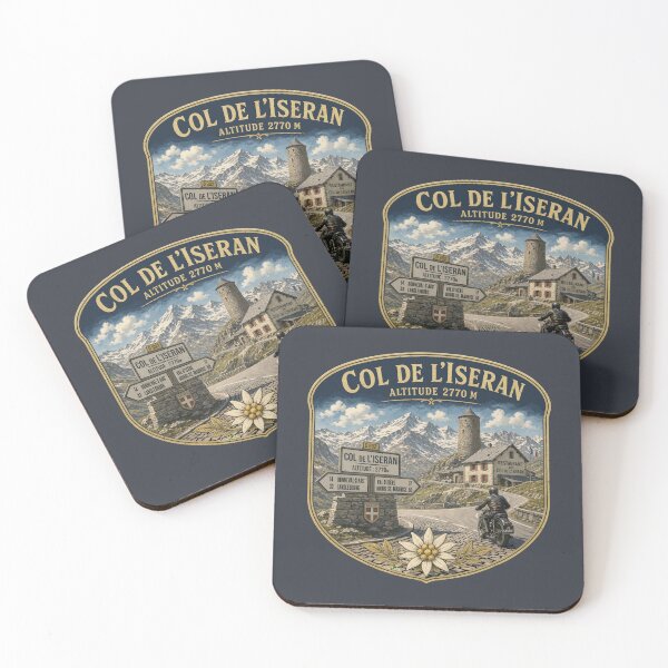 Item preview, Col de L'Iseran France Motorcycle Sticker TShirt 10 designed and sold by OuterShellUK.